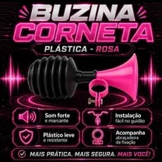 BUZINA CORNETA PLASTICA - ROSA