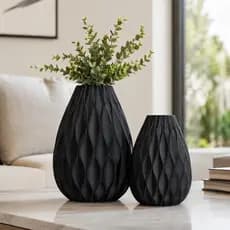 Vasos Modernos com Textura Elegante para Plantas Artificiais e Decoração Sofisticada