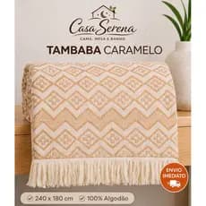 Manta para Sofá Gigante Luxo Tambaba 2.40x1,80m – 100% Algodão | Capa Protetora Decorativa Premium.