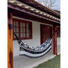 Rede de Dormir Casal Indiana Gigante 4,5x1,60 | Artesanal Reforçada | Suporta Até 350kg