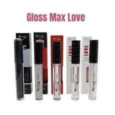 Gloss Labial - Max Love 5 Opções: Gloss LATEX, Gloss LATEX MAÇA, Gloss Lip VOLUMOSO QUENTE, Gloss VOLUMOSO e Gloss BLACK