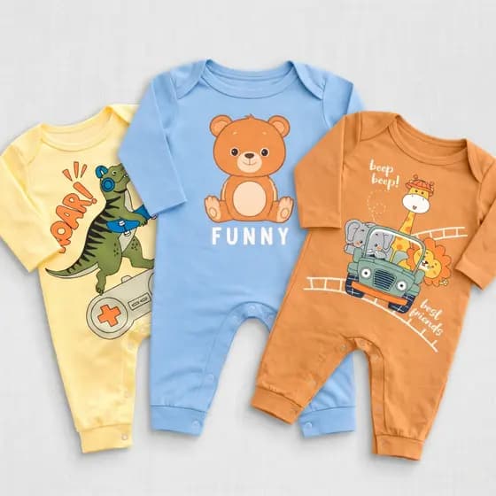 Macacão Bebê menino estampado