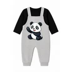 Conjunto Jardineira Longa Bebe UNISEX