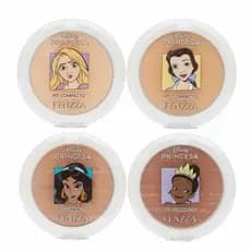 Pó Compacto Fenzza Linha Princesas Disney - Cobertura Leve e Durabilidade Prolongada