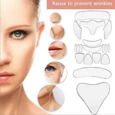 16 Adesivos Reutilizáveis Para Testa , Lábios E Rugas . Noturnos Reduzir | Faciais Vermelhidão