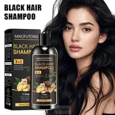 Shampoo 3 Em 1 Branco A Preto He Shou Wu Extrato Reparador De Cabelos Escuros 100ml