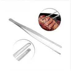 Pinça de Cozinha em Aço Inoxidável, 1 Unidade, Pinça Manual para Churrasco e Bife, Utensílio de Cozinha para Assar e Fri
