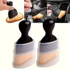 2 escovas ultra macias para limpeza detalhada de carros com capas protetoras, para limpeza profunda de áreas de difícil