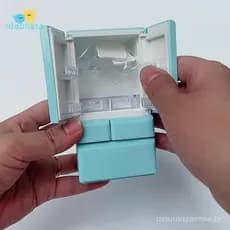 Idealistas Plástico Em Miniatura Geladeira Simulação Porta Dupla Modelo Artesanato Móveis Casa De Boneca Acessórios