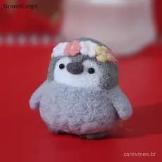 [GrandLarge] Kit De Feltro Inacabado Pinguim Fofo De Lã DIY Artesanato Pingente Presente Decoração De Boneca Artesanal P