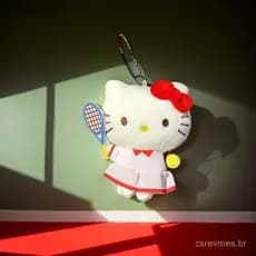 [GrandLarge] 1 Peça Pingente De Bolsa De Gato KT De Desenho Animado Kawaii Hello Kitty Boneca De Pelúcia Chaveiro Acessó