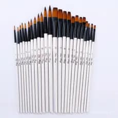 Pincel Para Pintura De Artista Aquarela Óleo Com Nylon Cabelo Escola Desenho Artístico A Suprimentos
