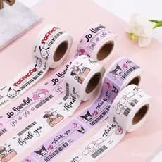 120pcs/Rolo Sanrio Fitas Adesivas De Selagem Envelope Artesanal De Agradecimento Rótulo Adesivos Decoração De Caixa De P