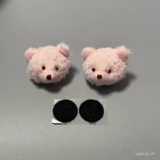 TKEY 2 Pçs Decoração Do Capacete Da Motocicleta Urso Coelho Boneca Adesivo Para Moto Bicicleta Headwear Acessórios A2P5