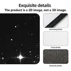 Tapete de porta-malas de carro elegante de 1 peça com ilustração de pintura de ponto de céu estrelado, padrão de estrela