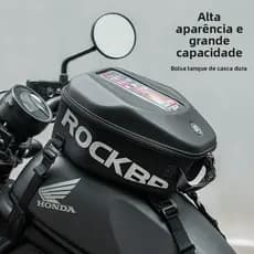 Bolsa Tanque Moto Impermeável Porta Celular Dupla Face - Mochila Motociclista Viagem Essencial