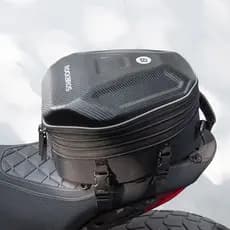 Mochila Capacete Moto Rígida com Suporte - Bolsa Porta Capacete Integral Motociclista Viagem Turismo Grátis
