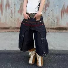 Calças Jeans Femininas 2026, Novidade Tendência, Estilo Retrô Americano, Design Robusto, com Aplicações de Estrelas, Cal
