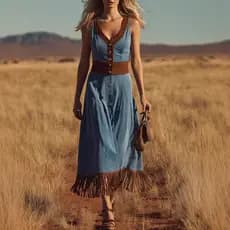 2026 Novo Vestido Longo Vintage em Couro e Veludo com Decote em V e Sem Mangas para Mulheres, F20O