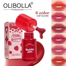 OLIBOLLA Brilho Labial Perolado com Efeito Espelhado, Óleo Labial Fácil de Aplicar, Não Pegajoso, Hidratante e Nutritivo