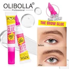 Gel Modelador de Sobrancelhas OLIBOLLA para Modelagem 3D, Máscara de Sobrancelhas à Prova d'Água de Longa Duração, Estil