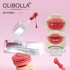 O Olibolla Water Mist Moisturizing Lip Glaze é de longa duração, leve e não transfere facilmente para o copo nem realça
