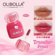 OLIBOLLA Brilho Labial Não Adesivo com Fixação de Cor, 6 Cores, Efeito Espelhado, Hidratante e Iluminador, Maquiagem HWA
