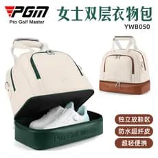 Bolsa de roupas de golfe PGM, bolsa feminina de camada dupla, bolsa independente para sapatos, leve, à prova d'água, sac