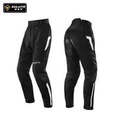 Calças de ciclismo de verão para motocicleta, homens, mulheres, respiráveis, resistentes a choques, calças quentes para