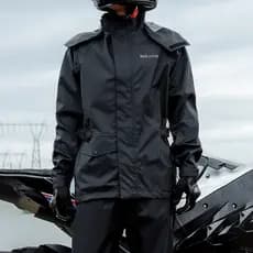 Speedy motocicleta capa de chuva calças terno piloto impermeável à prova de chuva engrossado