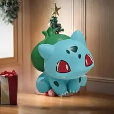 1 presente de aniversário: modelo de anime Bulbasaur em PVC, item colecionável, ornamento decorativo para mesa.   C1T9