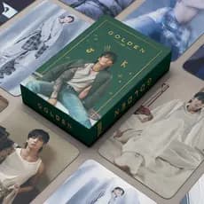 55 peças/caixa Cartão Fotográfico GoldenKU Álbum Dourado Cartão de Coleção KPOP LOMO VKM4