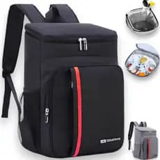 Mochila portátil isolada à prova d'água com capacidade de 23 litros, adequada para piqueniques, com funções ajustáveis d