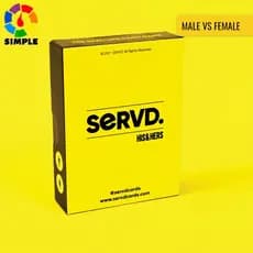SERVD - Para Ele e Para Ela - O Divertido Jogo de Cartas para Casais Adultos. Um Presente Engraçado para Casais