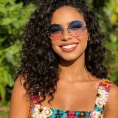 Óculos de sol femininos europeus americanos óculos de sol poligonais óculos femininos ao ar livre