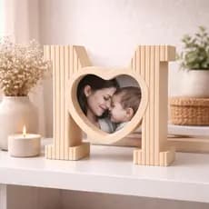 Porta Retrato Dia das Mãe  | Presente Emocionante Melhor Mãe do Mundo | Placa Decorativa com Foto | Lembrança Especial