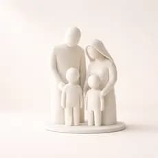 Presente Dia das Mães Criativo Escultura Família Decorativa Minimalista Lembrança Emocional Amor Mãe