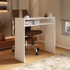Mesa Para Manicure Prática com Prateleira Para Estufa 77cm Para Salão de Cabeleireiro