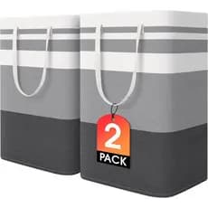 Cesto De Roupa Suja Grande 70L Resistente Lavanderia Tampa Organizador Tecido Algodao Linh