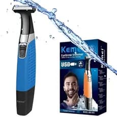 Kemei KM-1910 | Barbeador Elétrico Recarregável, USB, 60min Resistente a água Depilador Intimo