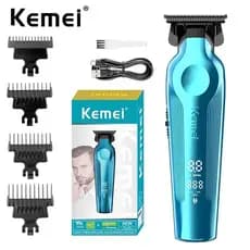 Kemei-264 Máquina de acabamento, Portátil Recarregável Bivolt Profissional Sem fio USB com 6.500 RPM