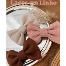 Kit  3 Laços em Linho - Laço de Linho - Kit De Laço