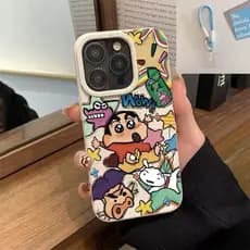 [Material TPU com tudo incluído] Capa de telefone Shin-Chan Graffiti à prova de choque ecologicamente correta, adequada