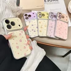 [Anti-riscos] ins Coreano Tela Cheia Pequeno Floral, Adequado para iPhone17Pro max/16/15/14/13 Janelas Grandes.Material: