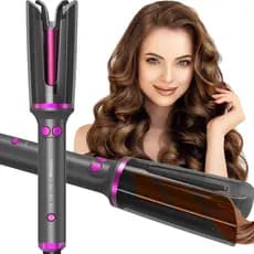 Modelador De Cabelo Automático Cacheador Cerâmico 25mm Profissional Blesup Cinza Escuro
