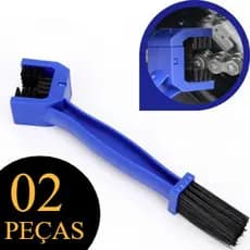 kit 2 Escova Limpa Corrente Transmissão Universal Moto Acessório Limpeza Casa Moto Carro Bike + ZemMart+-+