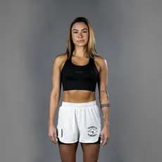 Shorts Running 2 em 1 Garage Training Branco Feminino I