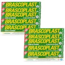 10 Cola De Contato Brascoplast 75g Cola De Sapateiro Uso Geral Para Couro Madeira Tecido Papelão