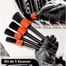 5 Peças/Conjunto Pincéis Escova Limpeza Multifuncional Rodas Automóveis Leve Interior Externo De Couro Kit Ferramentas