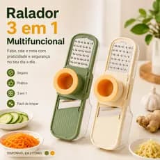 Ralador de Aço Inox para Alho e Temperos Coletor Suporte de Plástico e Compartimento Auxiliar